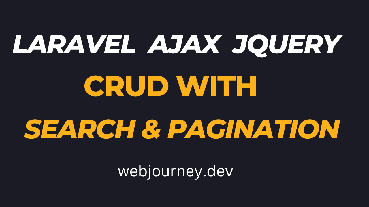 Laravel 10 Ajax jQuery Crud with Pagination and Live Search